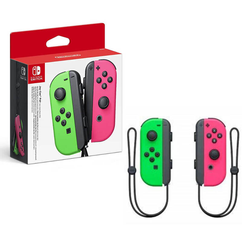 SWI Joy-Con Pair Controller Set New (Neon Green/Neon Pink