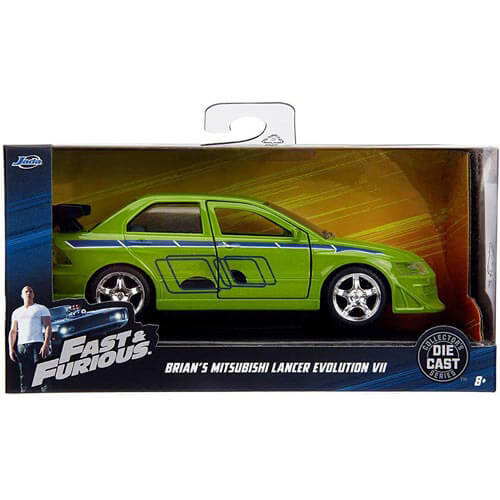 Highly Collectible F&F 2002 Mitsubishi Lancer EVO VII 1:32