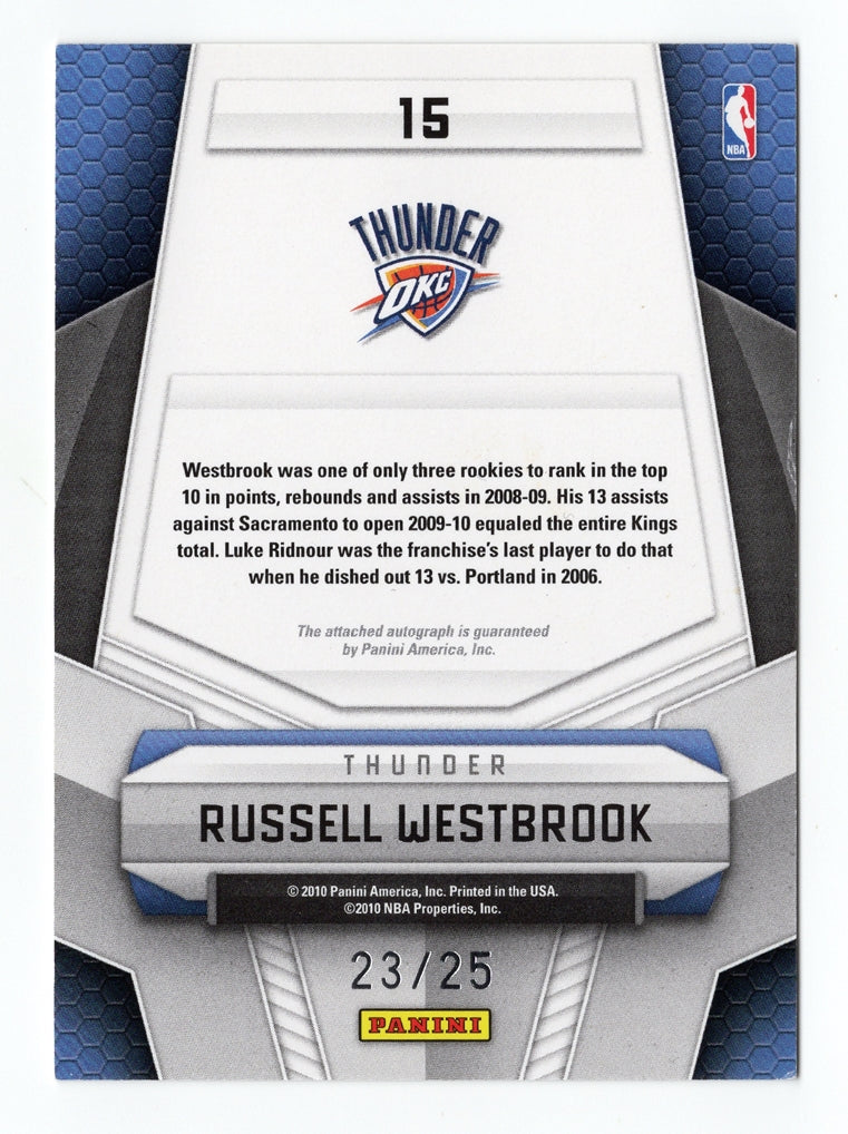 10月末まで特価） Russell Westbrook 2009 AUTO 【公式通販】