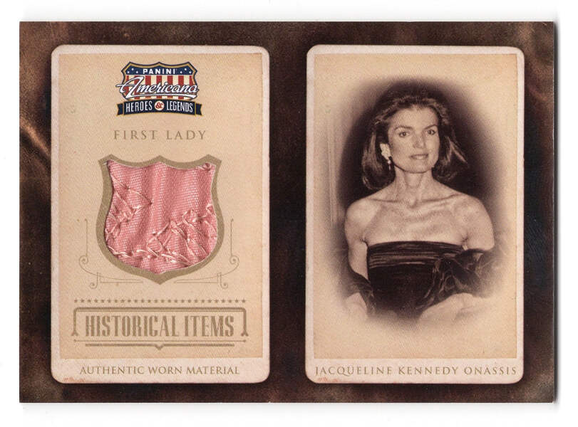 JACQUELINE KENNEDY ONASSIS Panini Americana 2012 Heroes & Legends 