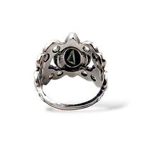 Vintage BAS 835 Silberring 54 (US 6,75) – barockes florales Design, antik