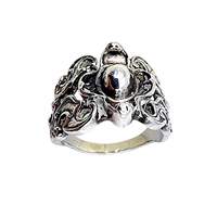 Vintage BAS 835 Silberring 54 (US 6,75) – barockes florales Design, antik