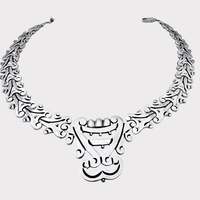 Wolmar Castillo seltene Vintage-Kette aus mexikanischem Sterlingsilber, Art-Deco