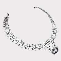 Wolmar Castillo seltene Vintage-Kette aus mexikanischem Sterlingsilber, Art-Deco