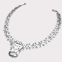 Wolmar Castillo seltene Vintage-Kette aus mexikanischem Sterlingsilber, Art-Deco