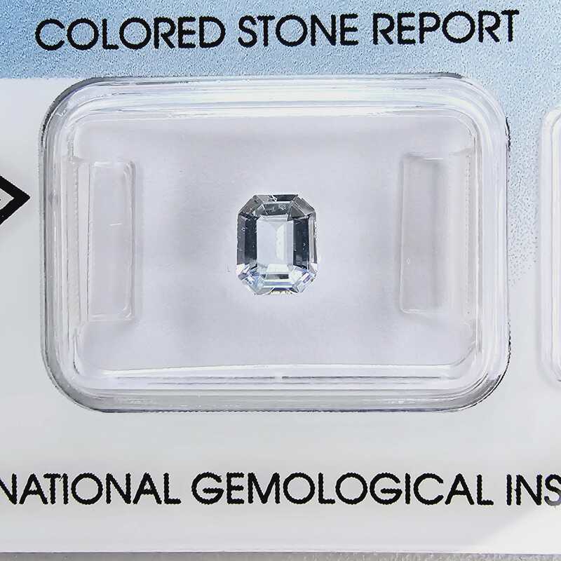 Natürlicher Aquamarin 0,48 ct., zertifiziert vom IGI