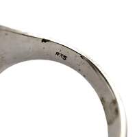 Vintage 835 Silber Onyx Ring | Graviertes Ornament | EU 59 (US 8,75)