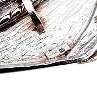 Moderner Silber-Halskette mit Goldakzent, 43cm Kragenhalskette, 27,9g, Vintage S