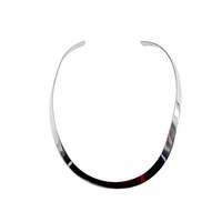Vintage Silberkragen 39cm, Modernist 925er Sterling Choker