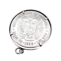 Vintage-Silbermünzanhänger 1935 Venezuela 25-Gramm-Bolívar, Sammlerschmuck