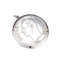 Vintage-Silbermünzanhänger 1935 Venezuela 25-Gramm-Bolívar, Sammlerschmuck