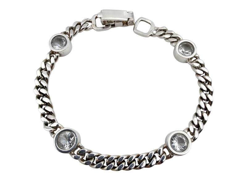 Designer-Silber-Bergkristall-Set: Scheurle-Armband & RJ-Ring EU 56