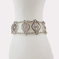 Vintage-Silber-Filigranarmband | Handgearbeitetes Scrollwerk-Design | Retro-Juwe