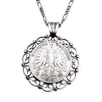 Deutsche Münzanhänger-Kette 1913, 835er Silber – 3 Mark Kaiserreich