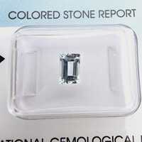 Natürlicher Aquamarin 0,54 ct, zertifiziert vom International Gemological Instit