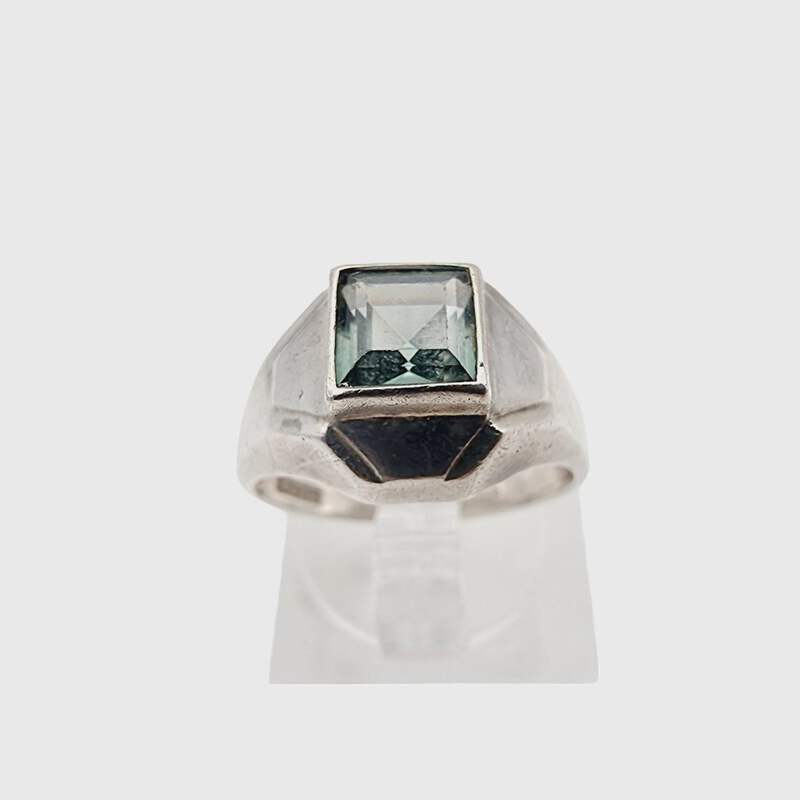 Vintage 835 Silber-Schmuckset – Anhänger, Ring (EU 53,5/US 6,5) & Brosche mit gr