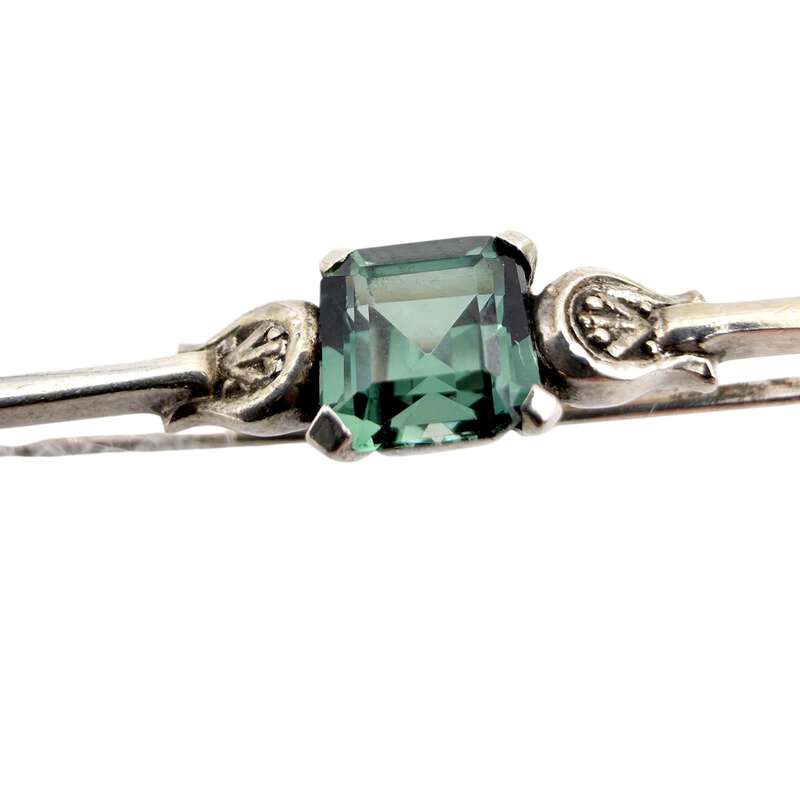 Vintage 835 Silber-Schmuckset – Anhänger, Ring (EU 53,5/US 6,5) & Brosche mit gr