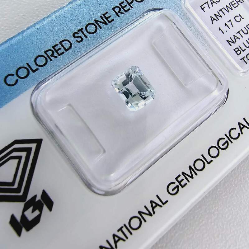 Natürlicher Topas – 1,17 ct, zertifiziert vom International Gemological Institut