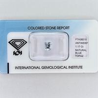 Natürlicher Topas – 1,17 ct, zertifiziert vom International Gemological Institut