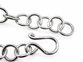 Vintage Silber Kugel-Charm-Armband – modernistischer skandinavischer 60er-Schmuc