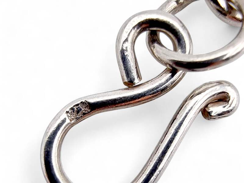 Vintage Silber Kugel-Charm-Armband – modernistischer skandinavischer 60er-Schmuc
