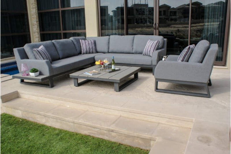 Zen Corner Sofa And Chair Weatherproof Outdoor Furniture Set By