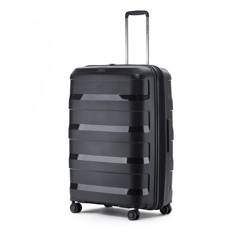 large 4 wheel hard suitcase