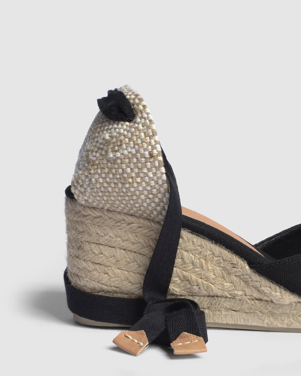 castañer carina 60 canvas wedge espadrilles