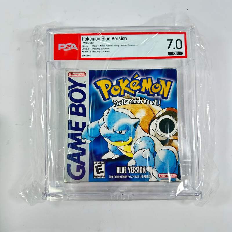 Pokemon Blue (Nintendo GameBoy, 1998) PSA Graded 7.0 | eBay