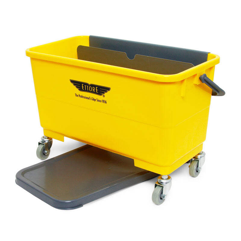 Ettore 6 Gallon Super Bucket W Lid And Casters For Window Cleaning Washing Ebay
