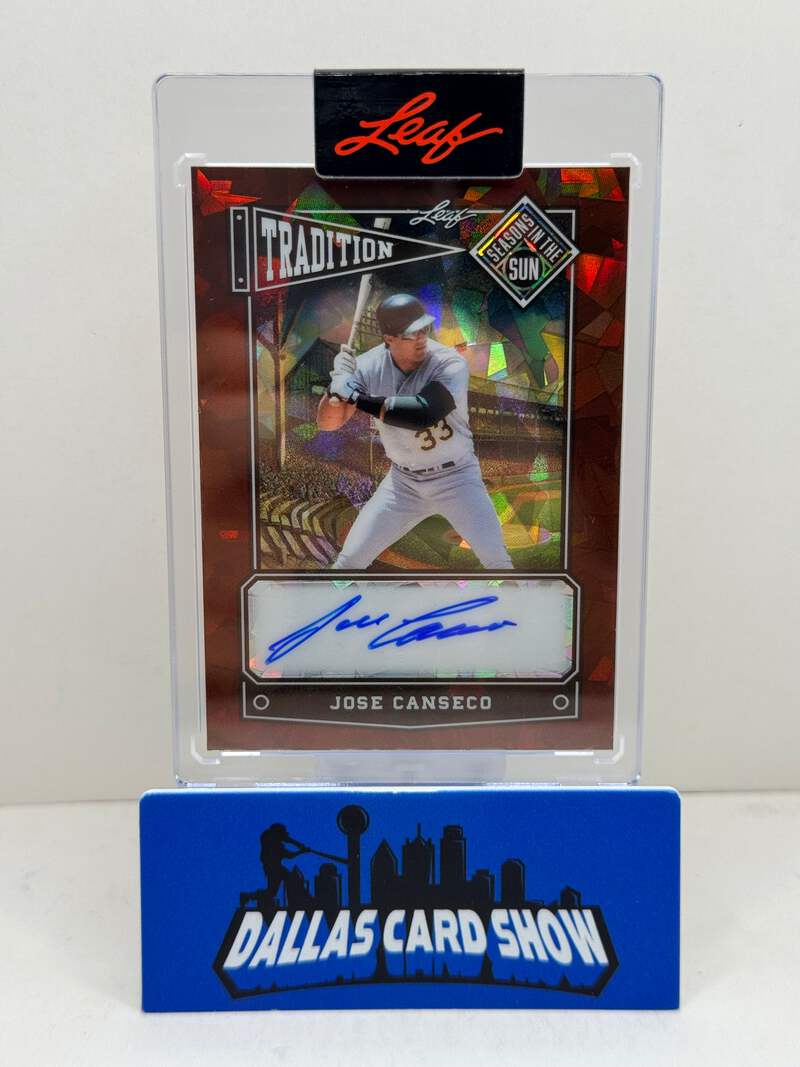 2025 leaf Seasons In the Sun #T-JC1 Jose Canseco Tradition