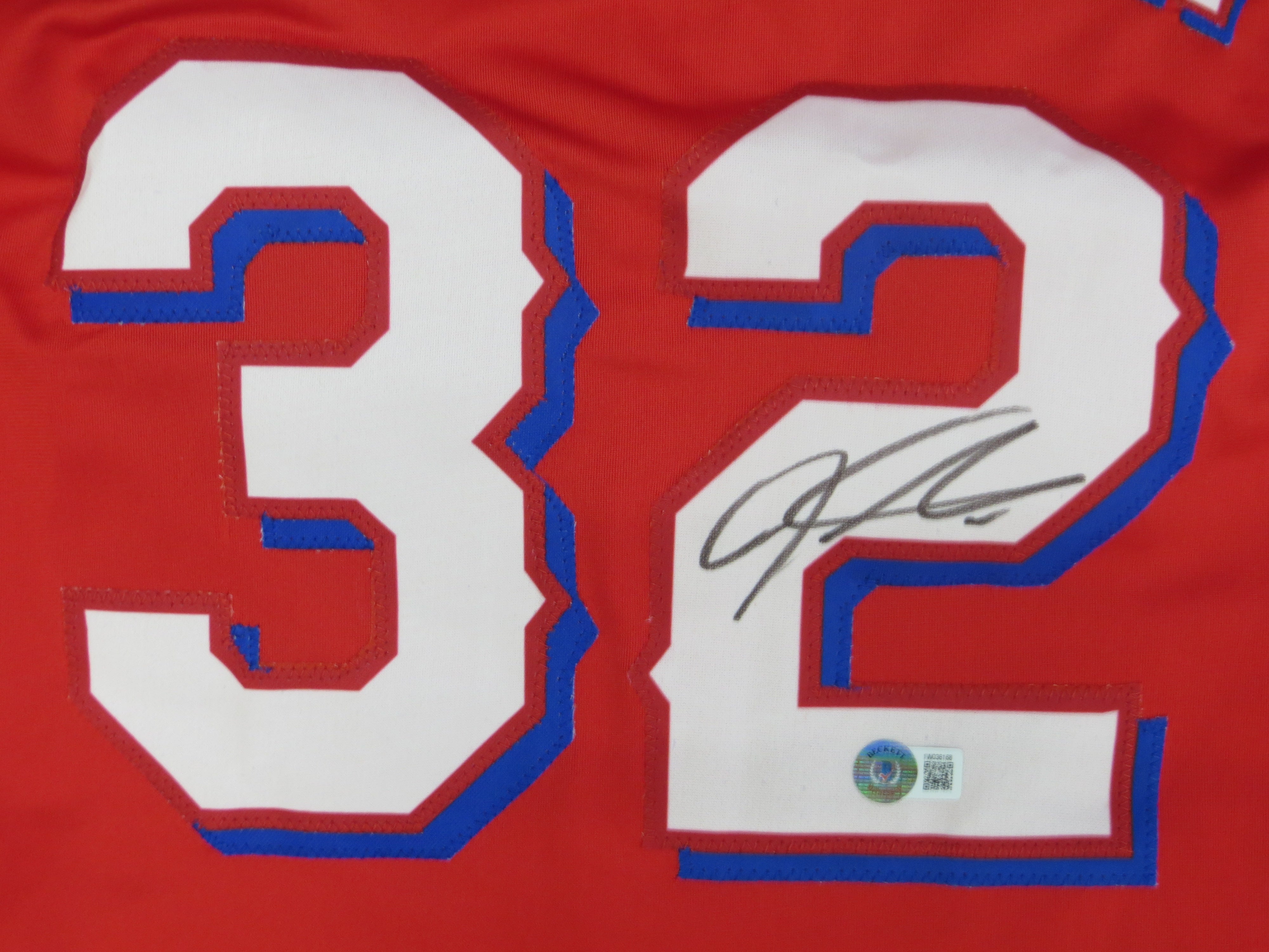 JOSH HAMILTON TEXAS RANGERS SIGNED RED JERSEY size L BAS COA | eBay