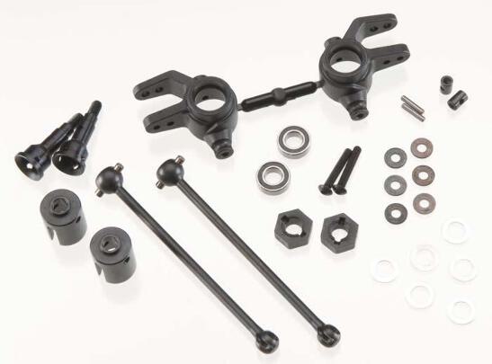 Tekno RC TKR6851X M6 Front Driveshafts & Steering Block Set
