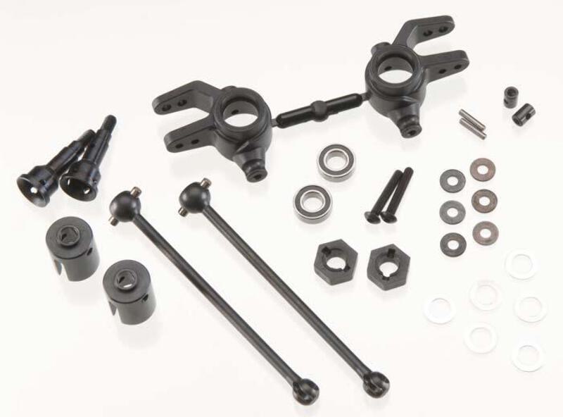 Tekno RC TKR6851X M6 Front Driveshafts & Steering Block Set
