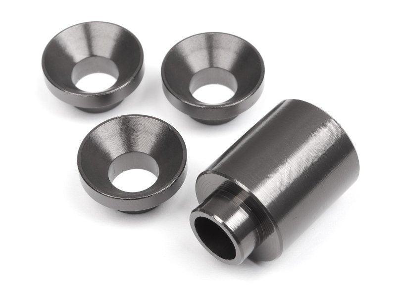 モノクローム HPI 102174 Spacer Set For Clutch Bell Holder (Gunmetal) Baja