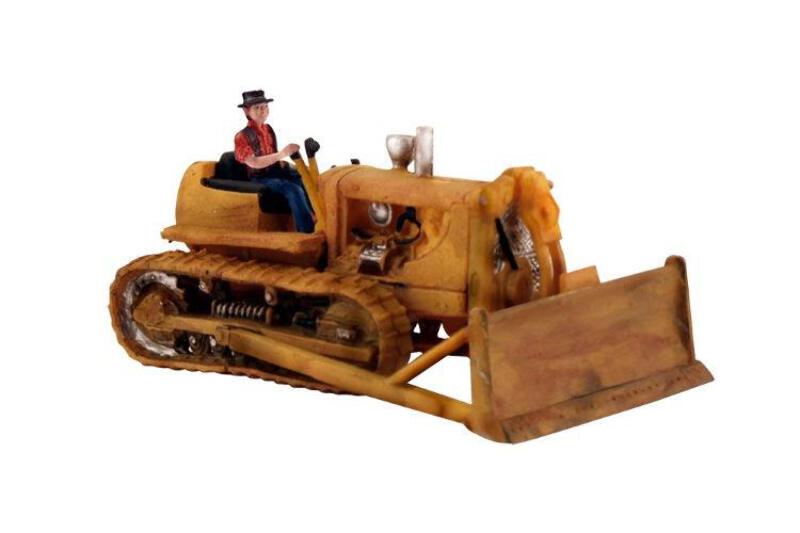 Woodland Scenics Dewie's Dozer HO Scale Construction Vehicle – AS5562 Train Figure