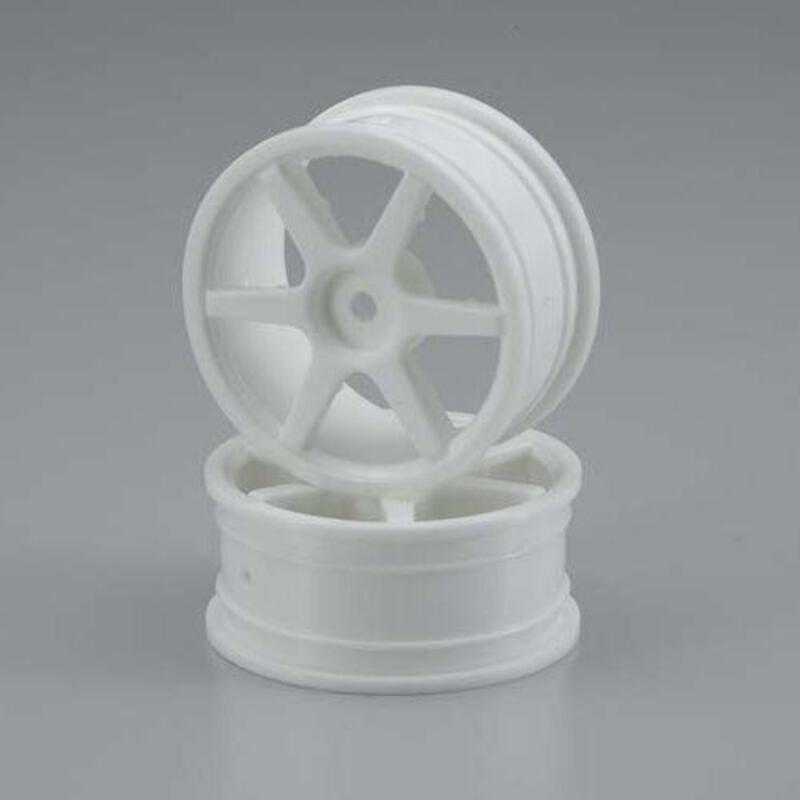 KYOSHO VZH001W Wheel 6-Spoke White 24mm (2) TF-5 Stallion / TF-5