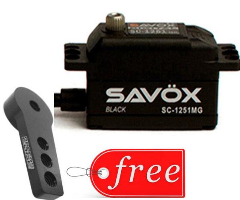 SAVOX SC-1251MG ブラックエディション Savox SC-1251MG Black Edition Low Profile High-Speed Digital