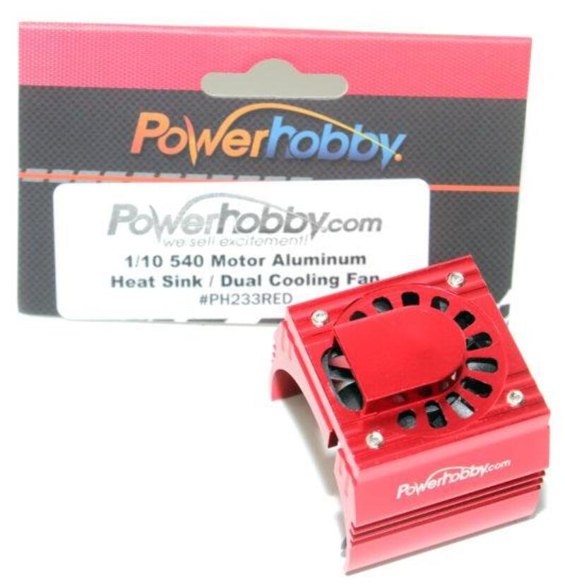 ki  Powerhobby 1/10 Aluminum Motor Cooling Fan Red : Associated