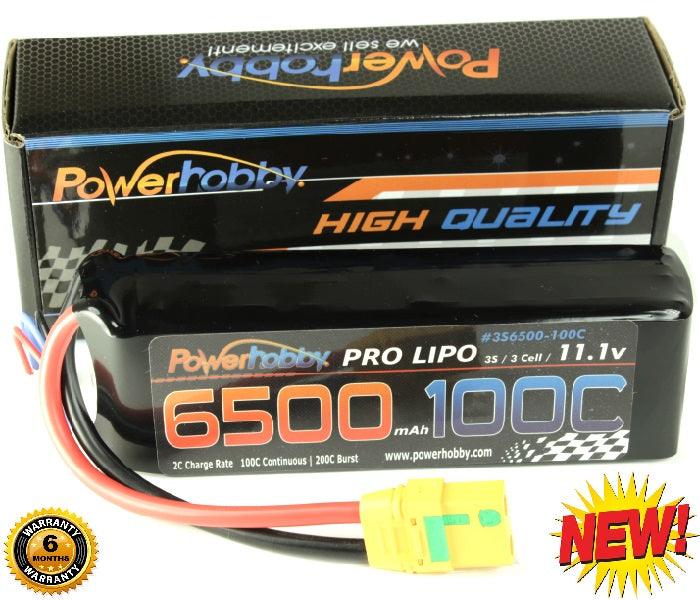 Powerhobby 3S 6500mAh 100C Lipo Battery w XT90 Plug : Arrma