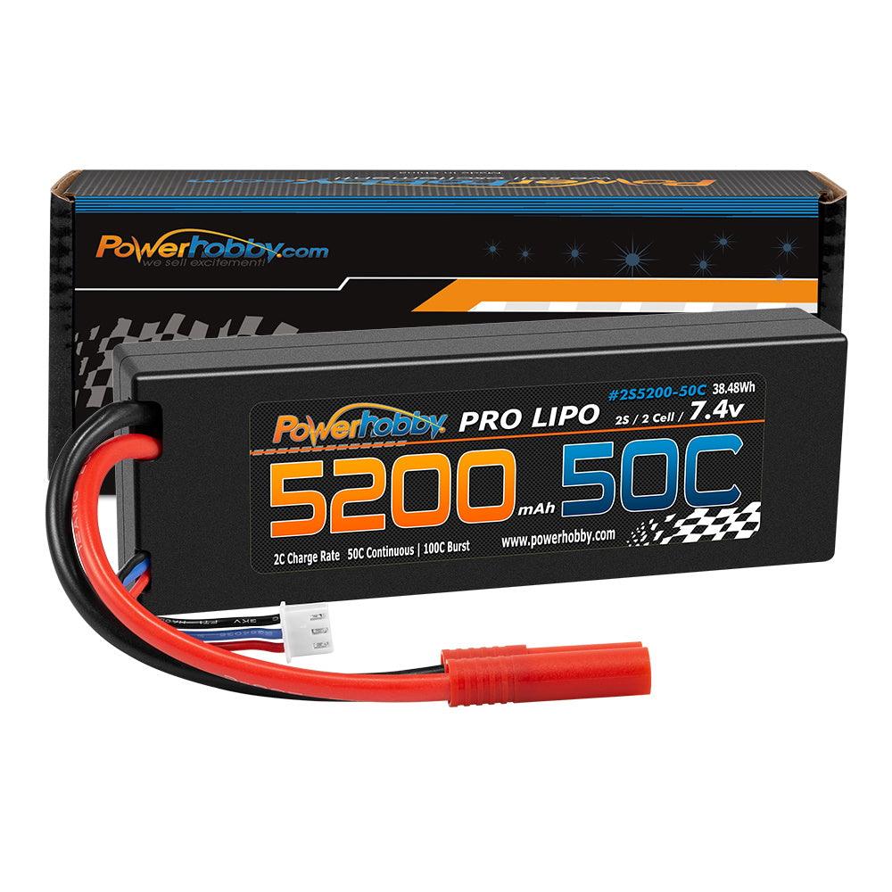 バイイー専用 Powerhobby 2S 7.2V 5200mah 50C Lipo Battery w REDCAT 4.0mm