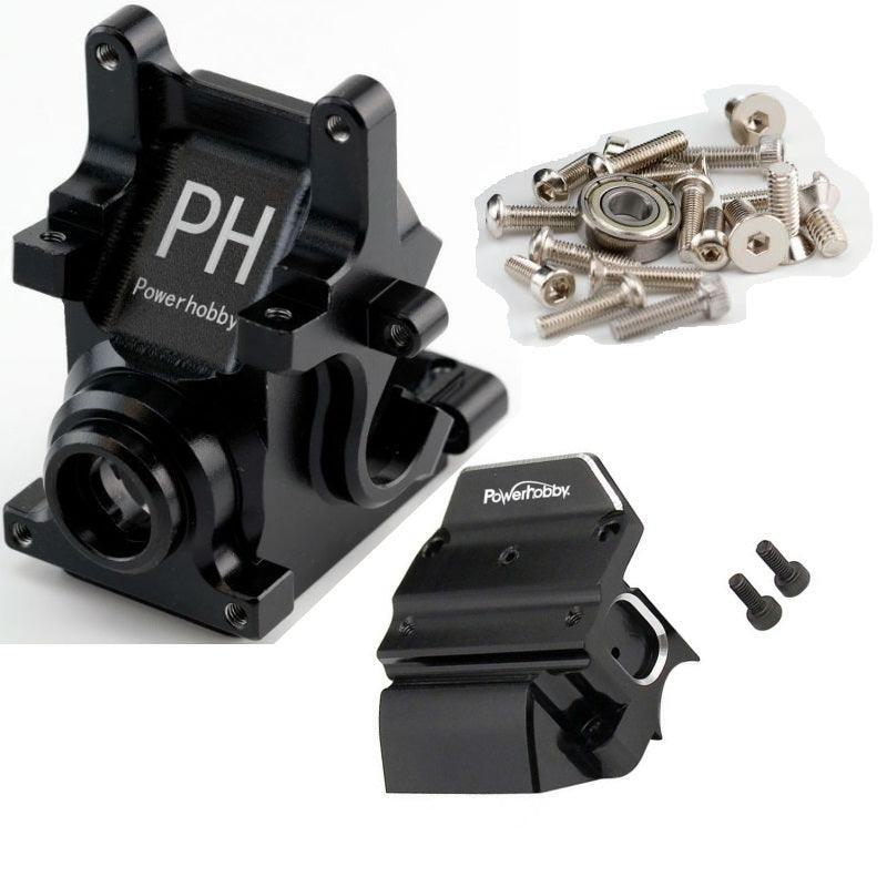 【ラッピング無料】 Powerhobby Aluminum COMBO Cover Bulkhead + Case Gearbox 小物