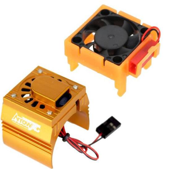 HIGH LINE NO.1 & NO.2 セット Powerhobby ESC + Motor Cooling Fan Orange FOR Traxxas