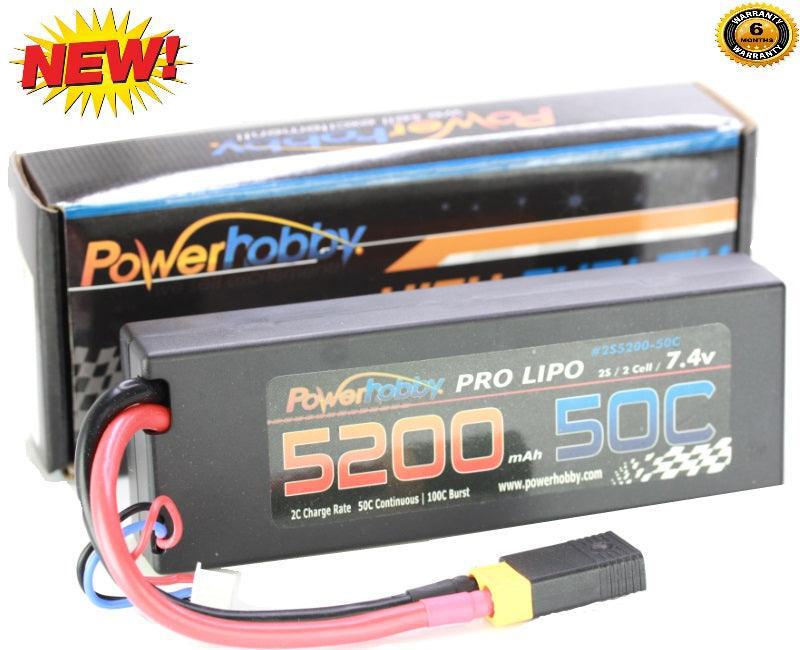 ymy。 Powerhobby 2s 5200mah 50c Lipo Battery FOR TRAXXAS M41
