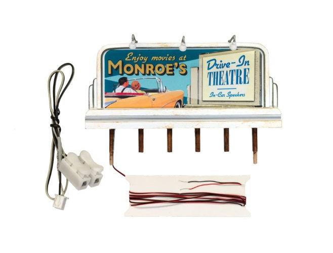 USA森林局看板 Woodland jp5794 HO Monroe's Drive-In Billboards | eBay