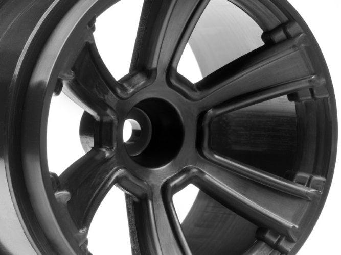 HPI Racing 115327 6-Shot MT Wheel Black (2pieces) Jumpshot