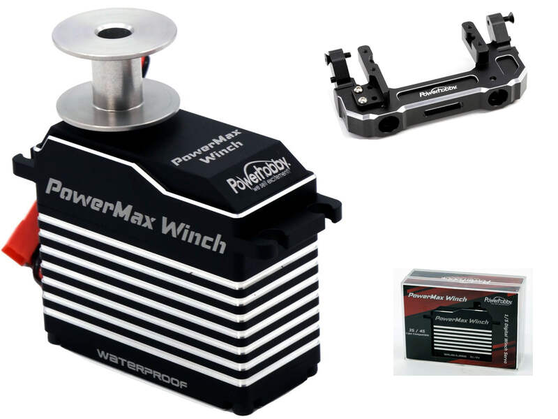 Powerhobby POWERMAX WINCH 1/5 High Torque Speed + Axial SCX6