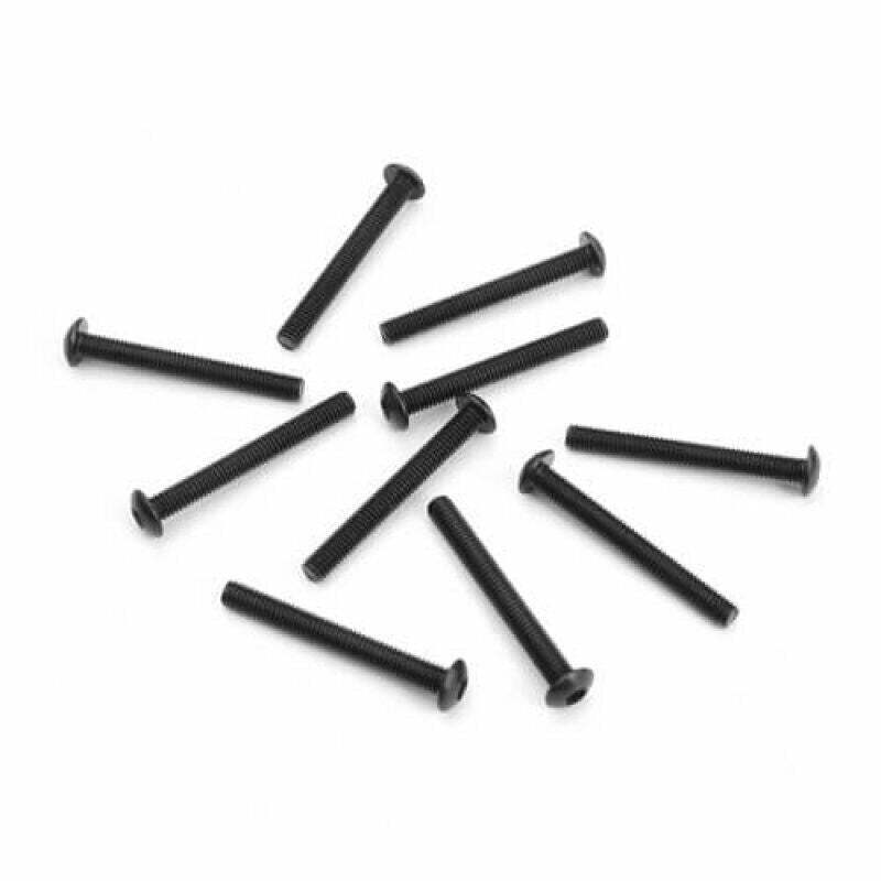 TKR1411 – M3x25mm Button Head Screws (black, 10pcs) TKR1411 – M3x25mm Button Head Screws (black, 10pcs)
