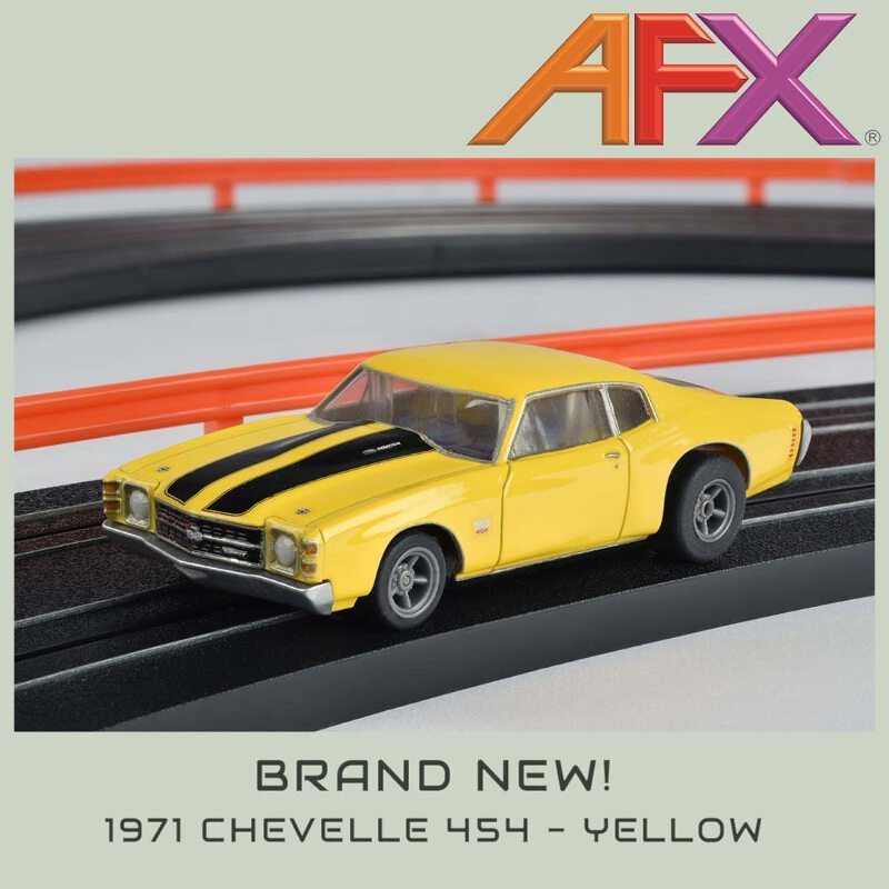 ファッション姫 通販 AFX 22050 car slot Ho G+ Mega Yellow 454 Chevelle 1971 航空機・ヘリコプター
