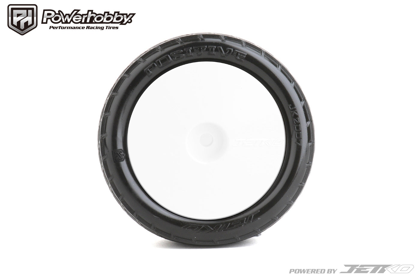 Powerhobby Positive Mounted Tires Rear 1/10 Buggy Clay (2
